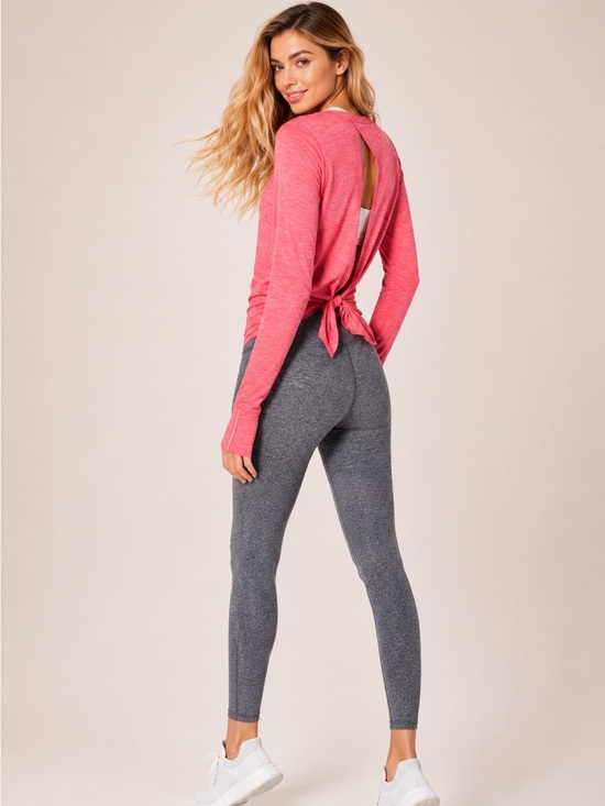 lululemon athletica Tops - Lululemon Beat the Heat Tie Back Long Sleeve Top